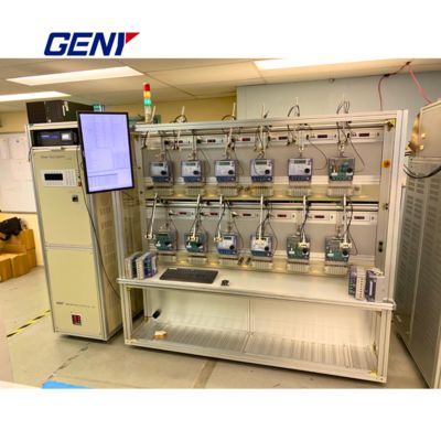 Stationaire meter testbank voor energie meter testen in meerdere posities